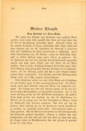 Weitere Kämpfe