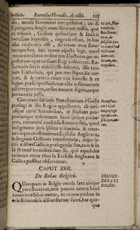 Caput XVIII. De Rebus Belcicis