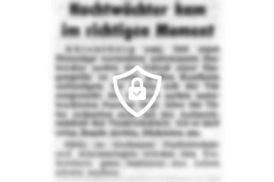 Nachtwächter kam im richtigen Moment