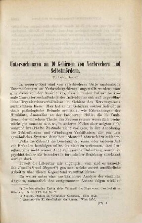 Untersuchungen an zehn Gehirnen von Verbrechern und Selbstmördern