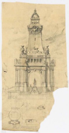 Kaiser-Wilhelm-Denkmal, Porta Westfalica: Ansicht