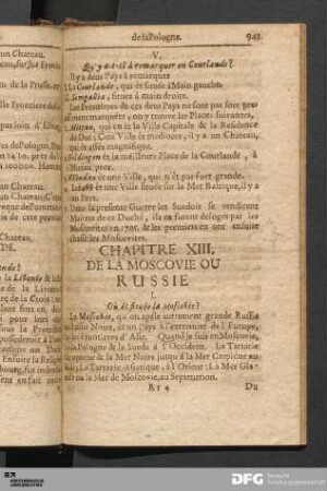 Chapitre XIII. De La Moscovie Ou Russie