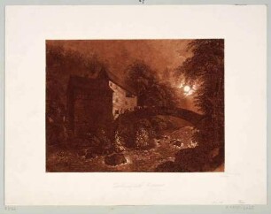 Die Lochmühle im Liebethaler Grund an der Wesenitz bei Lohmen in der Sächsischen Schweiz