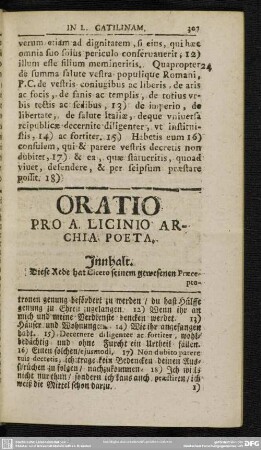 Oratio Pro A Licinio Archia Poeta
