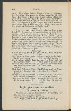 Lição quadragesima septima. - Pronomes correlativos.