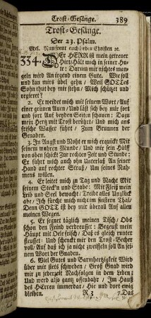 Trost-Gesänge.