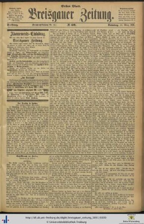 22.03.1891 (Erstes Blatt)