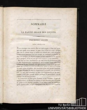 Sommaire De La Partie Orale Des Lecons.