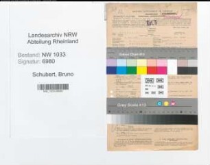 Entnazifizierung Bruno Schubert , geb. 08.05.1896 (Polizeibeamter)