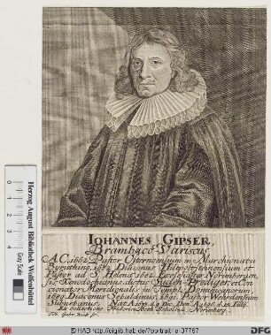 Bildnis Johann Gipser