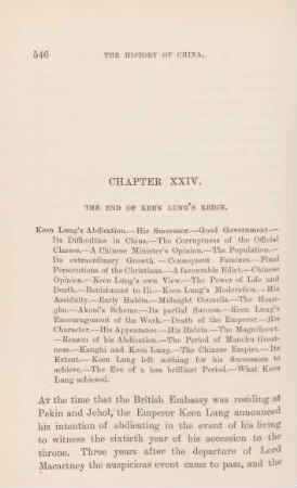 Chapter XXIV. The end of Keen Lung's reign