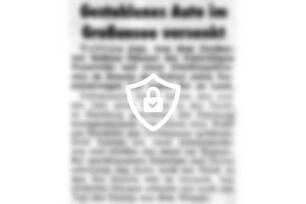 Gestohlenes Auto im Großensee versenkt