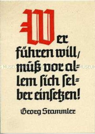 Postkarte mit Spruch