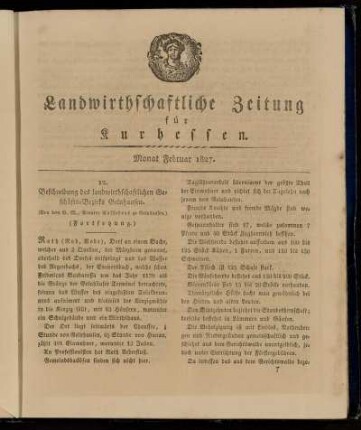 Monat Februar 1827