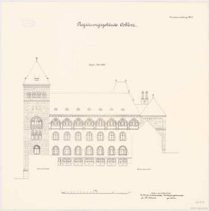 Regierungsgebäude, Koblenz: S-Ansicht 1:100