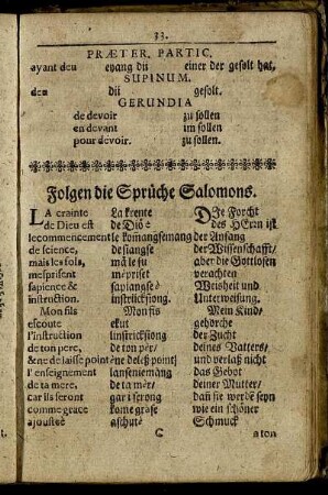 Folgen die Sprüche Salomons.