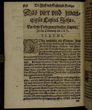 Das vier und zwantzigste Capitel Josuae.