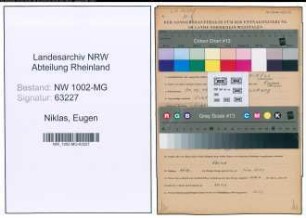 Entnazifizierung Eugen Niklas , geb. 30.12.1906 (Angestellter)