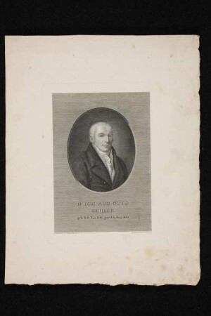 Bildnis des Ioh. Aug. Otto Gehler