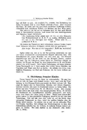 Züchtigung fremder Kinder : [Mitteilungen]