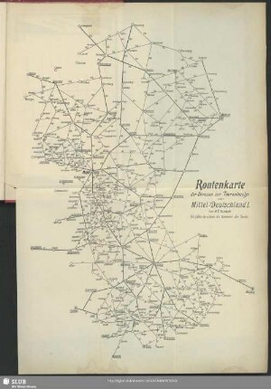 Routenkarte der Strassen zum Tourenbuch
