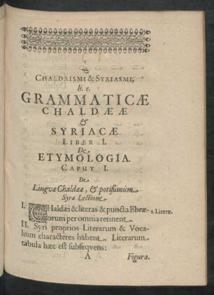 Liber I. De Etymologia.