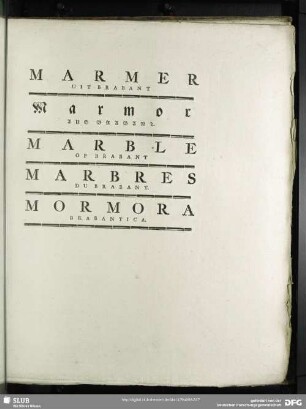 Marmer Uit Brabant. Marmor Aus Brabant. Marble Of Brabant. Marbres Du Brabant. Mormora Brabantica