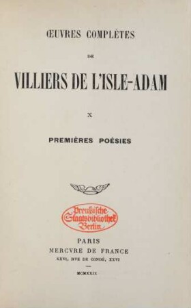 10: Premières poésies
