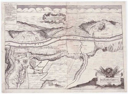 Die Vestung Rheinfels. wie solche, von Franckreich, a. 1692. den 12/22. 10bris belagert, und wegen tapferen wiederstandt der Hessischen Armee widerumb verlasen müsen