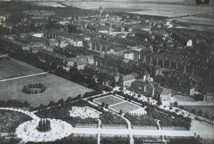 Wohnbebauung am Mariannenpark in Leipzig-Schönefeld : Blickrichtung Nordosten