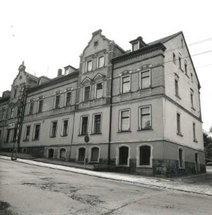 Oederan, Poststraße 14. Doppelwohnhaus (um 1890). Straßenansicht