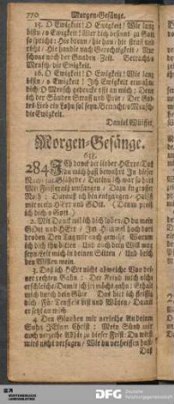 Morgen-Gesänge.