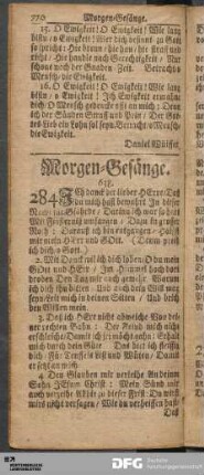 Morgen-Gesänge.