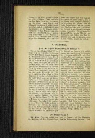 Dr. Wichard Lange : [Nekrolog]