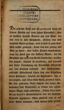 Auswahl kleiner Romane und Gedichte für Freunde einer aufheiternden Lektüre, 3. Urtheile nicht vorschnell, von A. v. Kotzebue. Der Feuergeist, eine abentheuerliche Geschichte. Geheime Geschichte des Grafen Roderich von W. von H. Zschokke. Gedichte von K. Graß, Wyß und Burkhardt