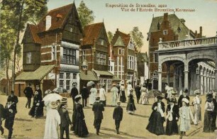 Exposition de Bruxelles, 1910. - Vue de l'Entrée Bruxelles Kermesse