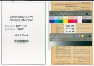 Entnazifizierung Paul Wahl , geb. 06.03.1892 (Kaufmann)