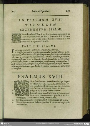 In Psalmum XVIII. Psalmus XVIII.