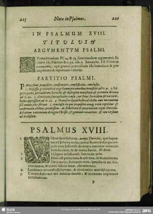 In Psalmum XVIII. Psalmus XVIII.