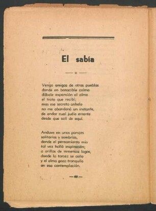 El sabía