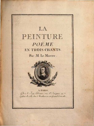 La Peinture : poëme en trois chants