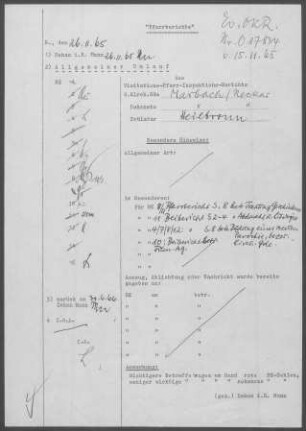 Marbach: Visitationsbericht mit Pfarrberichten 1965