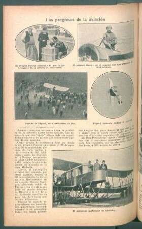 Los progresos de la aviación