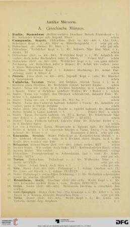 Antike Münzen (Nr. 1-121)