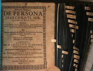 Diss. theol. de persona Jesu Christi servatoris nostri