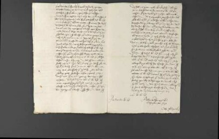 Pfalzgraf Ottheinrich benachrichtigt Herzog Christoph von Württemberg über die Verhandlungen zwischen Kaiser Ferdinand I. und Markgraf Albrecht II. Alcibiades von Brandenburg-Kulmbach.