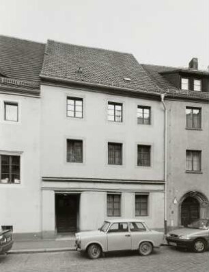 Pirna-Altstadt, Lange Straße 2. Wohnhaus (um 1600). Straßenansicht
