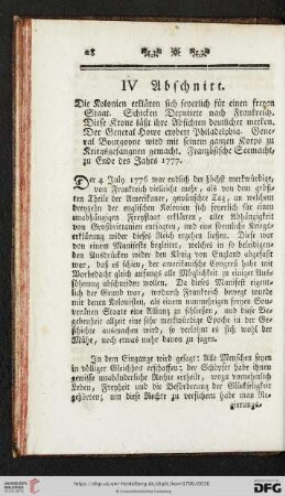 IV. Abschnitt
