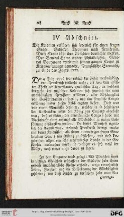 IV. Abschnitt