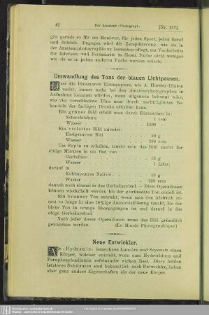 Umwandlung des Tons der blauen Lichtpausen